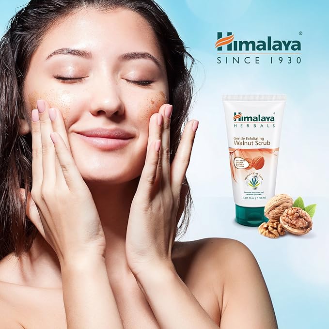 Himalaya Gentle Exfoliating Walnut Scrub for Deep Cleaning & Renewed Skin, 5.07 oz-Velvo Beauty