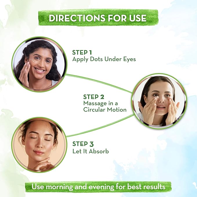 Mamaearth Bye Bye Dark Circles Eye Cream | with Cucumber & Peptide | Reduces Puffiness, Bags & Wrinkles | Nourishes Under Eye Skin | Suits All Skin Types | 0.70 Oz (20g)-Velvo Beauty
