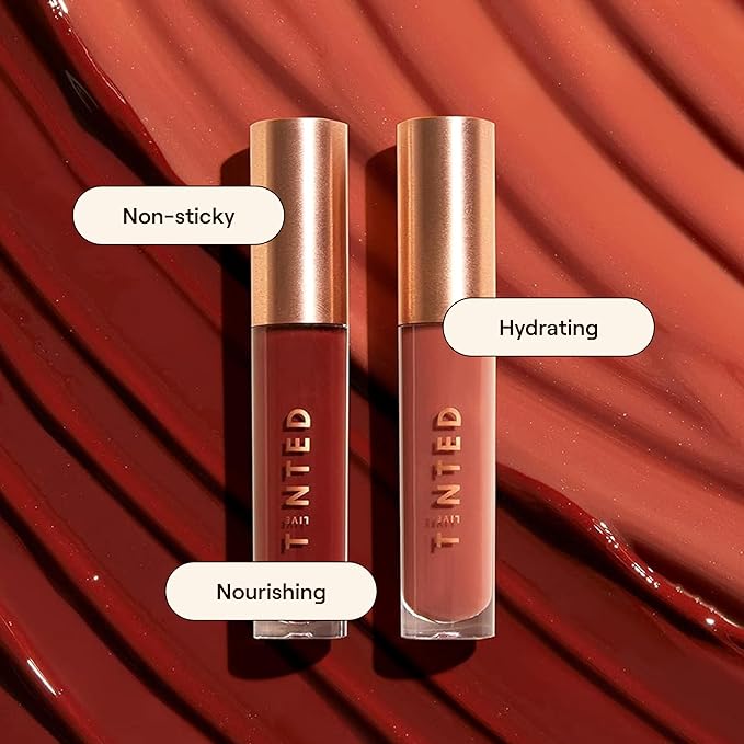 Live Tinted Huegloss High-Shine Lip Gloss - Hydrating, Non-Sticky, Moisturizing Lip Gloss with Hyaluronic Acid, Coconut Oil, and Shea Butter For a Soft Barrier & Seals in Moisture - Soft Rose-Velvo Beauty