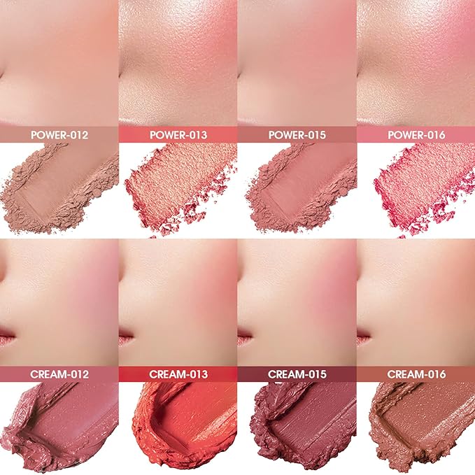 8 Colors Blush and Highlighter Palette, 2-in-1 Contour Makeup Palette, Lightweight, Blendable, Natural Radiance, Face Palette Holiday Gift Set for Women-Velvo Beauty
