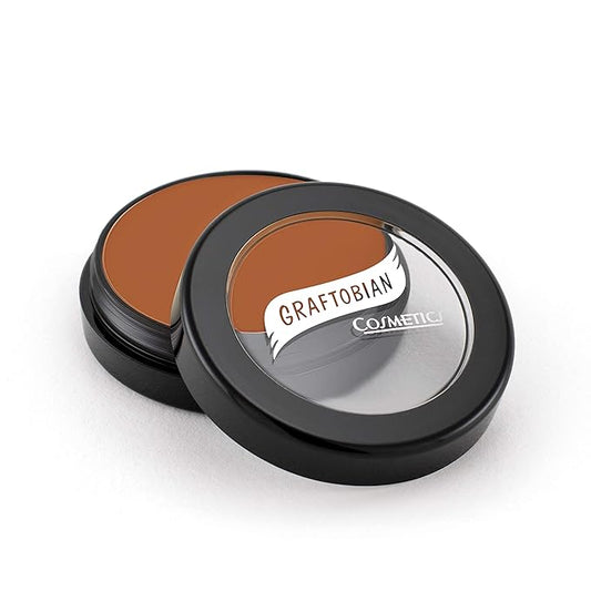 Graftobian HD Glamour Crème Foundation 1/2oz, Weightless Full Coverage Makeup, 65 Inclusive Shades, For All Skin Types, Natural or Full-Glam Looks, For Professionals and Beginners, Pecan-Velvo Beauty