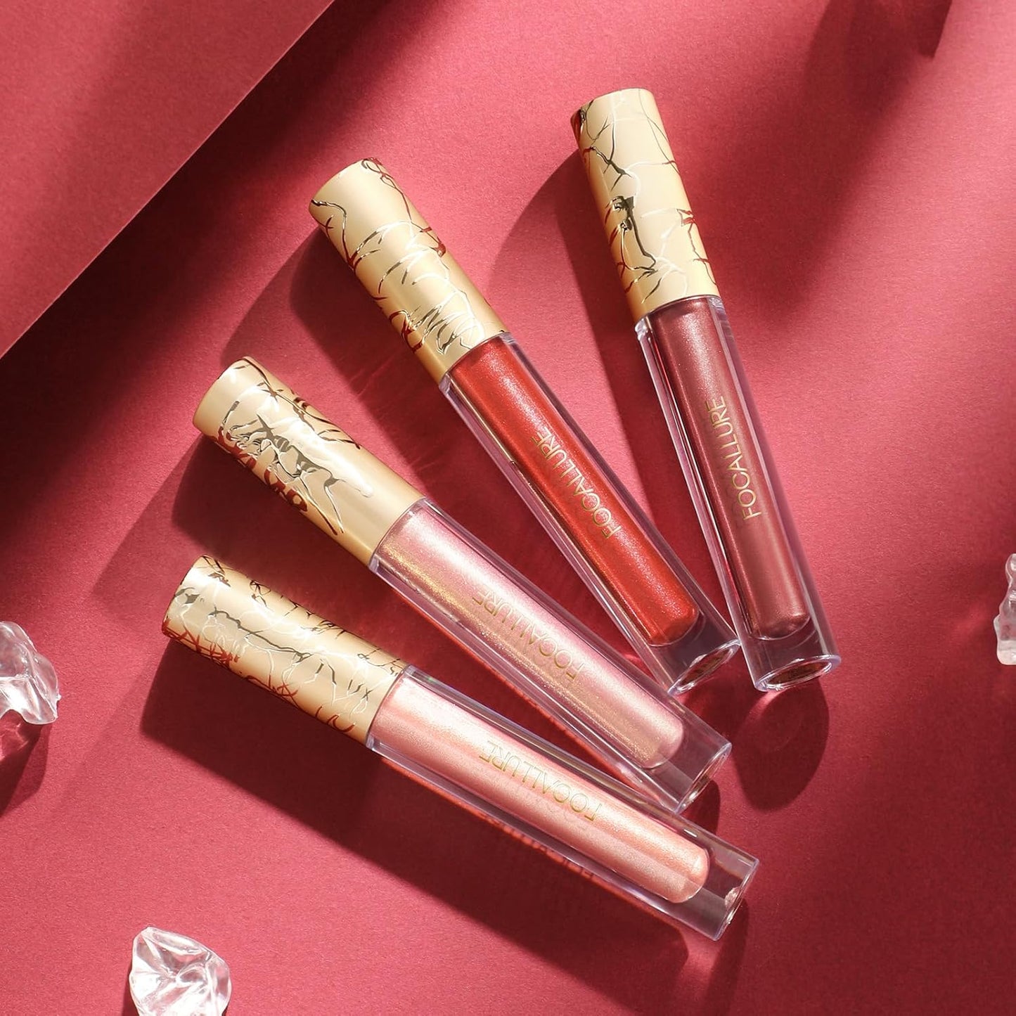 FOCALLURE Metallic Liquid Lipstick,Non Stick Cup Lip Gloss,High Impact Lip Color with Transfer-proof Wear,Long Lasting & Waterproof Lipstick Makeup for Women,Sugar Bomb-Velvo Beauty