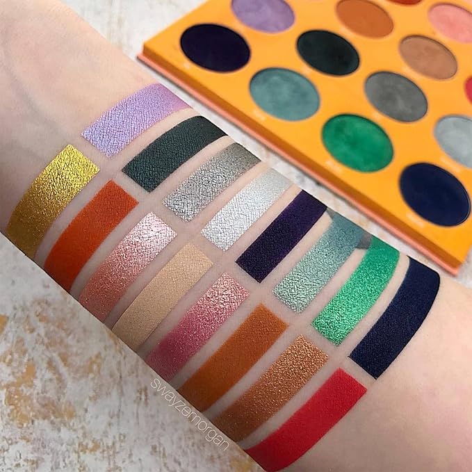 Juvia's Place Palette The Magic Mini - Bright and Bold Red, Shades of 16, Professional Eye Makeup, Pigmented Palette, Makeup Palette for Eye Color & Shine-Velvo Beauty