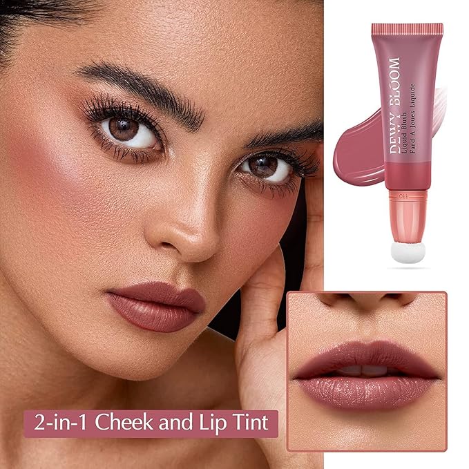 3 Color Blush Beauty Wand, Soft Matte Lightweight With Cushion Applicator Creamy Natural Shimmer Blendable Face Blush. (103# Rosa-Cool Pink+104# Cheery-Dark Rose+105# Ardour -Terracotta)-Velvo Beauty