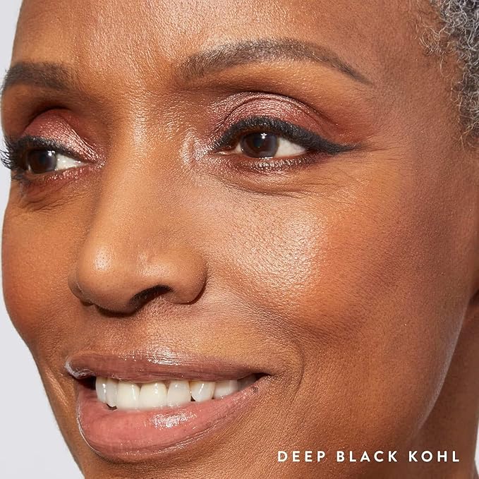 LAURA GELLER NEW YORK Kajal Longwear Kohl Eyeliner Pencil with Caffeine, Smooth & Blendable Makeup, Deep Black-Velvo Beauty