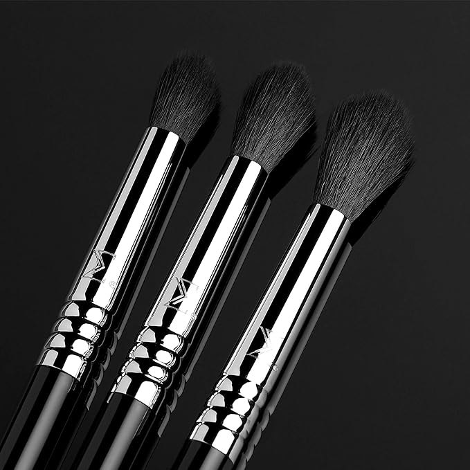 Sigma Beauty Deluxe Blending Brush Set – Professional Grade Eyeshadow Brush Set with 9 Full Size Blending Brushes Featuring Extra Soft Fibers for Precise, Controlled, & All-Over Eyeshadow Blending-Velvo Beauty