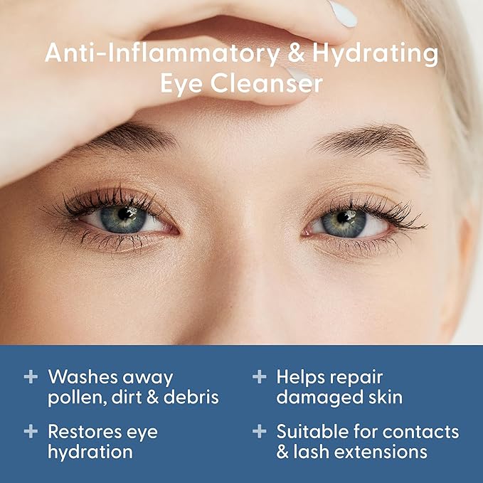 twenty/twenty Easy On The Eyes – 0.02% Hypochlorous Acid Spray to Cleanse Eyelashes – Reduce Eyelid Irritation – Safe for Sensitive Skin – Ophthalmologist Developed–Vegan, Clean Ingredients – 60ml-Velvo Beauty