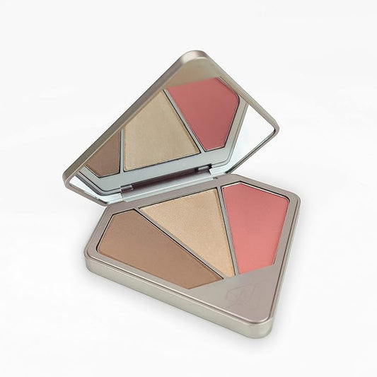 Signature Diamond Face Palette (Deep), 0.47 ounces-Velvo Beauty