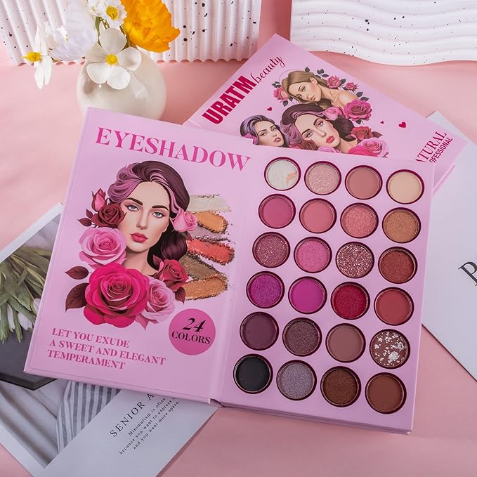4-Layer Book-Style Foldable Makeup Palette Set | Portable & Long-Lasting | Contour Blush Highlight Eyeshadow, Professional 43 Shades, Suitable for Multiple Skin Tones & Makeup Looks, Gift Idea-Velvo Beauty