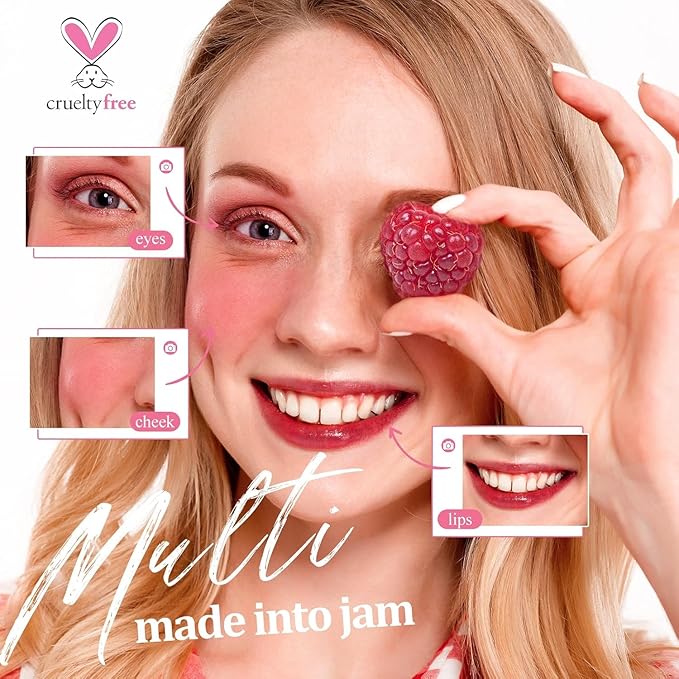 Lip Tint Stain Set, Korean Water Tint Lightweight Non-sticky, Waterproof Long Lasting Liquid Blush & Lip Stain, Transfer-Proof, Matte Finish Lip Color Makeup (made into jam)-Velvo Beauty