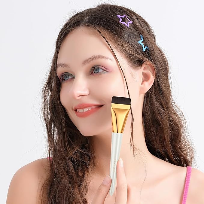 docolor Flat Foundation Brush for Liquid Makeup,Ultra Thin Liquid Foundation Brushes Premium Makeup Face Brush for Blending, Cream, Thin Foundation Brush Makeup Tool Face Foundation Flat Brush-Velvo Beauty