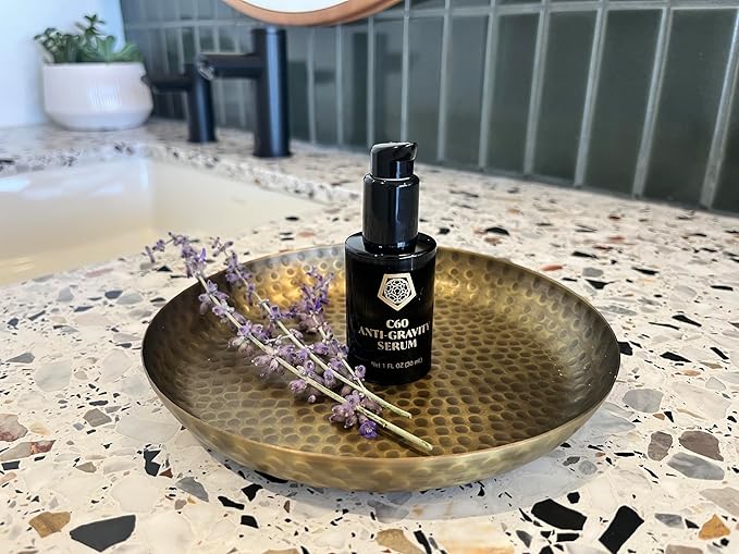 C60 Skincare - Age-Defying Antioxidant Protection - Reduce Wrinkles, Heal Skin, Non-Greasy - Face, Body, Bug Bites, Scarring - Organic Avocado Oil, 99.99% Pure (Regular, C60 Anti-Gravity Serum)-Velvo Beauty