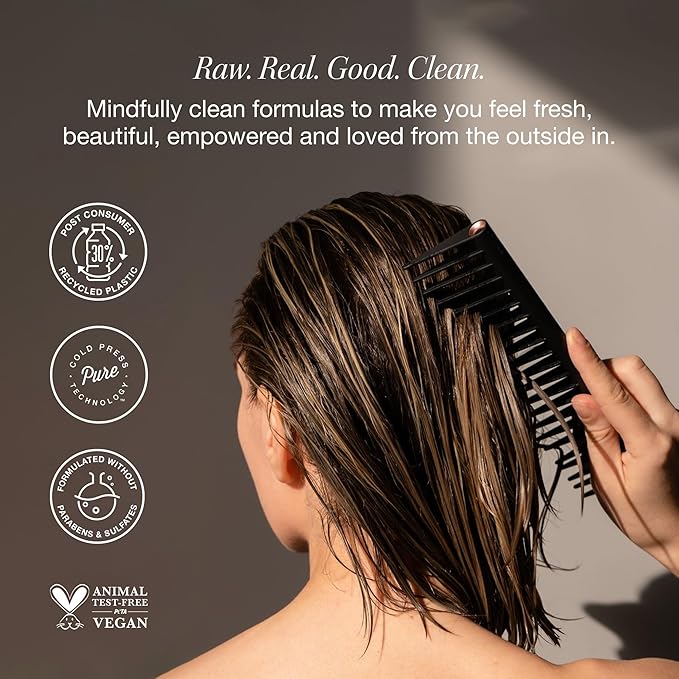 Raw Sugar Scalp Restore Hair Care Bundle, Shampoo and Conditioner Set with Jojoba, Aloe and Niacinamide, Formulated without Sulfates + Parabens-Velvo Beauty
