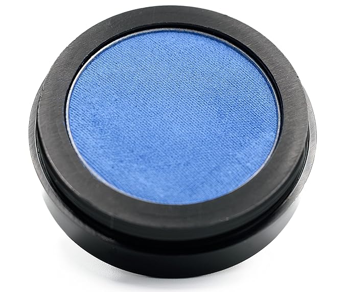 Tropical Classic Blue Shimmering Pressed Powder Single Vegan Eyeshadow; Talc, Paraben & Cruelty Free-Velvo Beauty