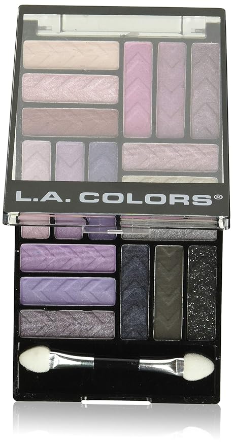 L.A. COLORS 8 Color Eyeshadow Palette, 0.70 Oz, Strange Love, 1 Count-Velvo Beauty