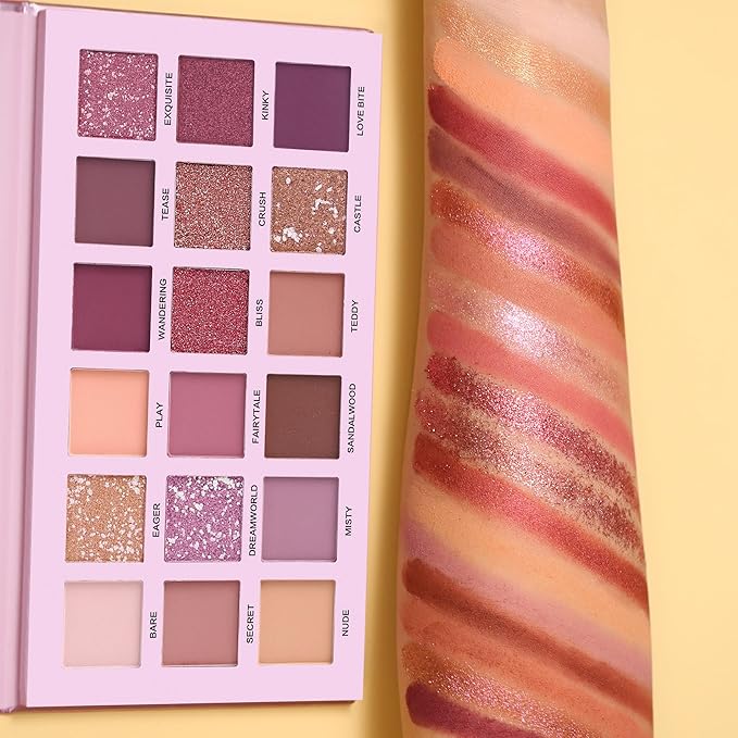 2Pcs Florescence + Aromas Eyeshadow Palette Makeup Set, Matte Shimmer Glitter Pressed Pearl All Highly Pigmented Blending Powder, Natural Velvet Texture Eye Shadow Kit-Velvo Beauty