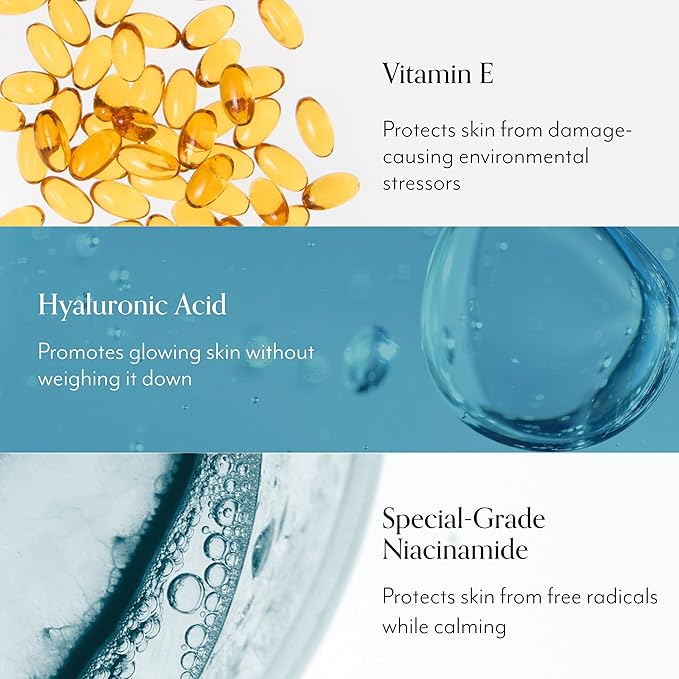 Bliss Glow & Hydrate Serum - Niacinamide + Hyaluronic Acid Serum - 1 Fl Oz - Improves Dullness, Hydrates, Replenishes & Defends Skin - Lightweight Hydration - Clean - Vegan & Cruelty Free-Velvo Beauty