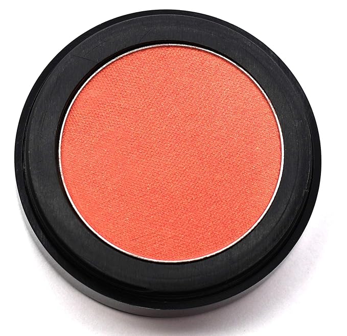 Dusty Coral Peach Pink Orange Sunkissed Shimmering Shimmer Pressed Powder Single Eyeshadow; Talc, Paraben & Cruelty Free-Velvo Beauty