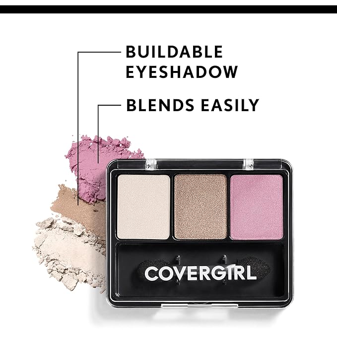 COVERGIRL - Eye Enhancers 3-Kit Eyeshadow, silky, sheer formula, double ended applicator, 100% Cruelty-free-Velvo Beauty