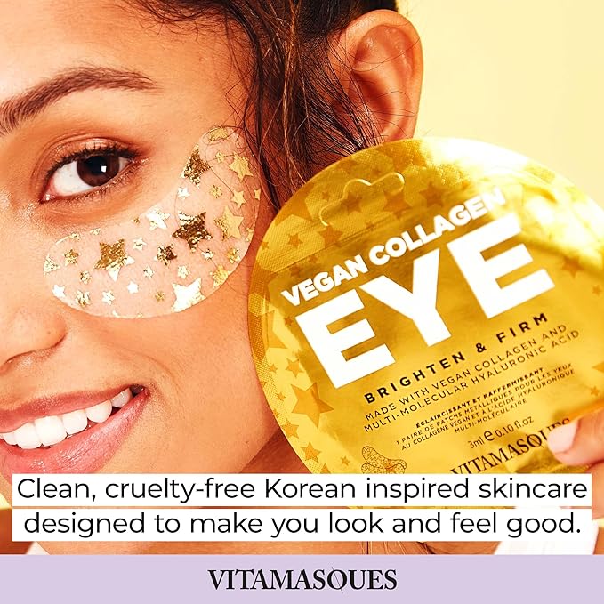 Lip Mask and Collagen Eye Pad Gift Set, Best of Lips & Eyes - 4 Piece Set, Plump & Repair Lip Masks, Brighten & Firm Vegan Collagen Eye Pads - Anti Aging Beauty Facial Masks - Free from Parabens-Velvo Beauty