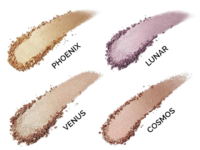 Aesthetica Starlite Highlighter - Metallic Shimmer Highlighting Makeup Powder - Cosmos (Sparkling Rose Gold)-Velvo Beauty