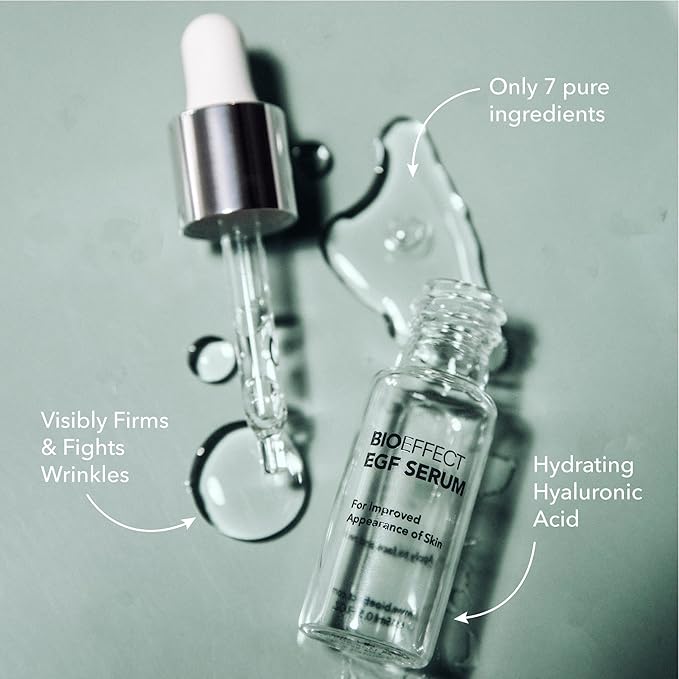 BIOEFFECT EGF Serum Treatment Duo with Hyaluronic Acid, Enhance Skin with Moisturizing, Firming, Wrinkle-Fighting Treatment for Face And Neck, Day And Night, Best Derma Roller Facial Serum-Velvo Beauty