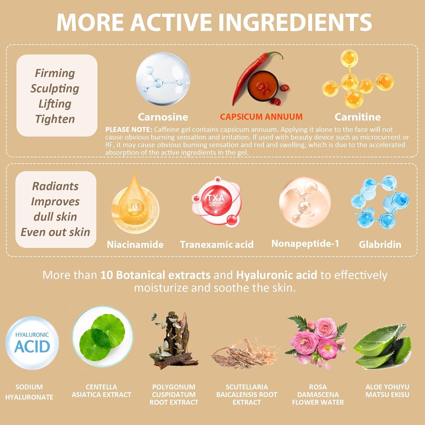 Hot Caffeine Conductive Gel for Body Sculpting Machine, Massage Gel for Body Slimming, Skin Firming & Lifting, Tighten Arms, Tummy, Butt, Thighs for Women and Men, with Capsicum Resin Help Fat Burning-Velvo Beauty