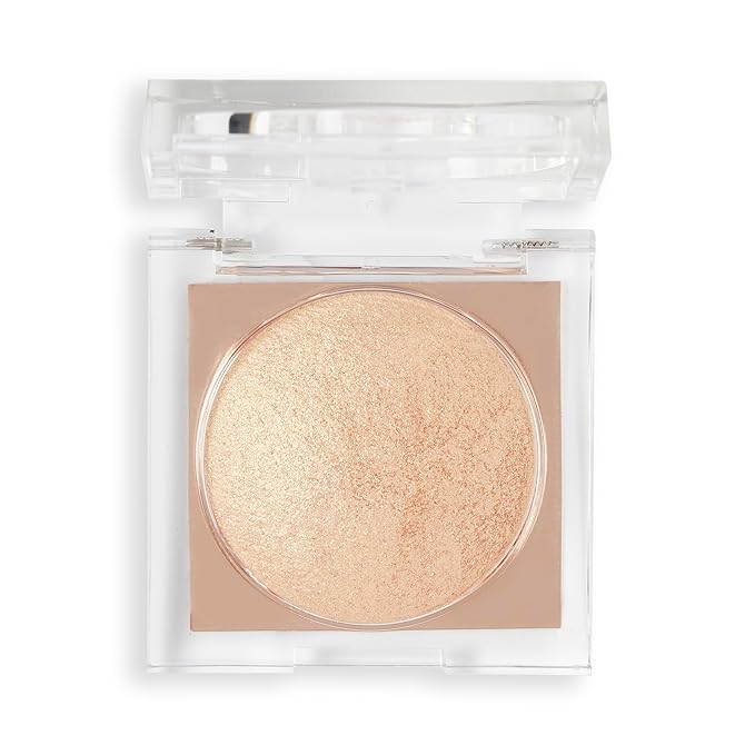 Makeup Revolution Beam Bright Highlighter, All Over Face Glow, Powder To Liquid Formula, 5 Different Shades, Bronze Baddie-Velvo Beauty