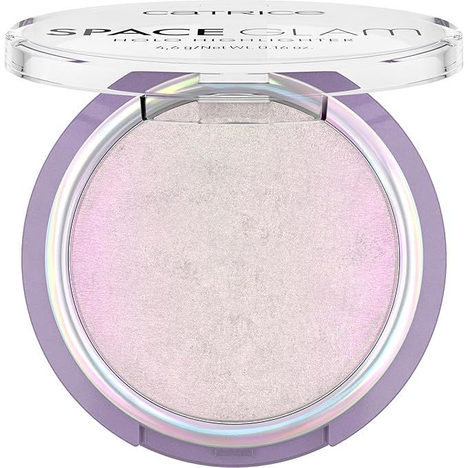 Catrice | Space Glam Holo Highlighter | Iridescent, Multichrome, Highly Pigmented | Pink, Gold & Green Shimmer Effect | Vegan & Cruelty Free-Velvo Beauty
