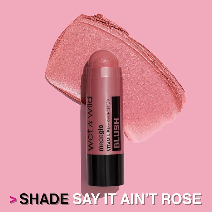 wet n wild Mega Glo Makeup Stick, Buildable Color, Versatile Use, Cruelty-Free & Vegan - Dusty Pink-Velvo Beauty