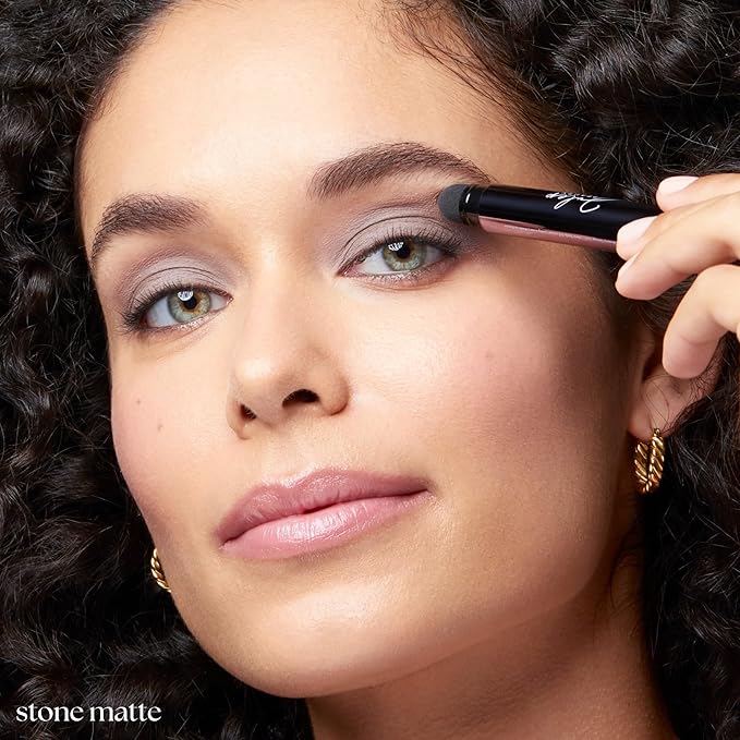 Julep Eyeshadow 101 Crème-to-Powder Waterproof Eyeshadow Stick Duo – Long-Lasting, Crease-Proof, Easy Apply with Built-in Smudger -Taupe Shimmer and Stone-Velvo Beauty