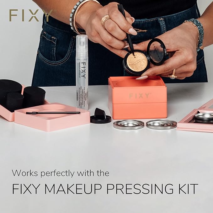 FIXY Makeup Repair Spray - Revive & Restore Pressed Powders, Eyeshadow, Blush, Bronzers & Highlighter | Retains Color | 4oz Vegan Solution, Fragrance-Free, Paraben-Free-Velvo Beauty
