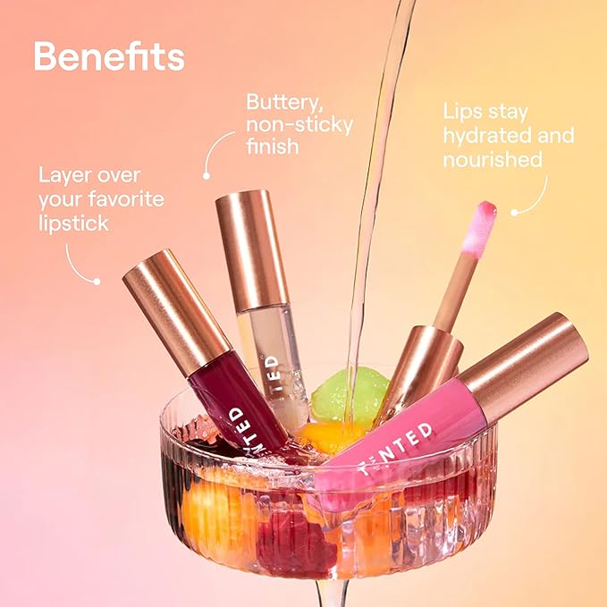 Live Tinted Softgloss Juicy Lip Gloss For Women – Hydrating Non-Sticky Lip Gloss with Hyaluronic Acid, Coconut Oil & Shea Butter – Sheer, Juicy Shine – Raspberry Rose .88 Oz-Velvo Beauty