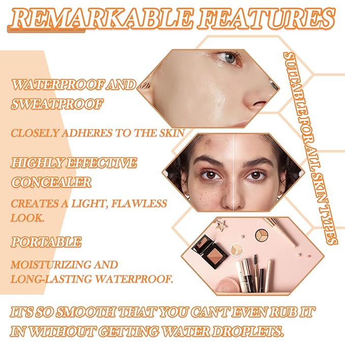 3 Colors Correcting Concealer Makeup Cream Contour Palette,Cream Makeup Palette,Contouring Foundation Highlighting Concealer Palette with Bursh,Professional Concealer Foundation Palette for Women-Velvo Beauty
