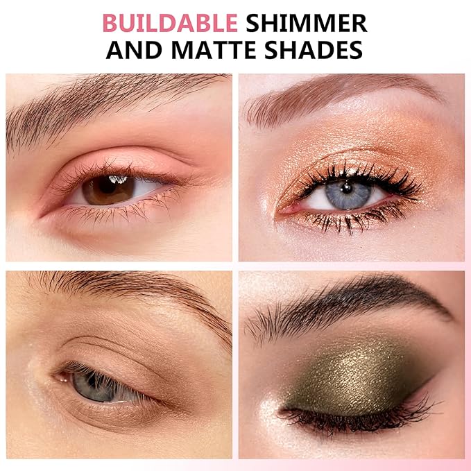 Boobeen 15 Colors Eyeshadow Palette, Highly Pigmented Matte and Shimmer Eye Shadow (with smudger), Soft Powder Eye Makeup Palette for Women and Girls, Create Flawless Glam Eye Looks-Velvo Beauty