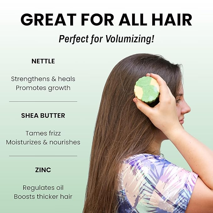 Otter co. Tea Tree and Rosemary Volumizing and Thickening Shampoo Bar - Olive Oil, Green Tea, Nettle, Zinc – Vegan, Sulfate Free & Non Toxic – Women and Mens Shampoo, All Hair Types, Made in USA-Velvo Beauty