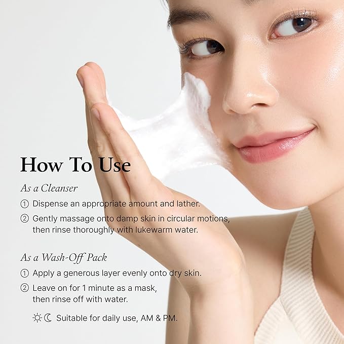 FULLY Rice-Dough Mask Cleanser, Hydrating Mask, Nourishing, Low-pH Formula, Clear Pores, Face Wash, Dry & Sensitive Skin, Vegan Korean Skincare 4.39 fl.oz-Velvo Beauty