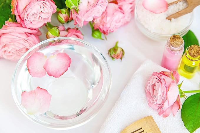 32 oz Rose Hydrosol Water – 100% Pure Rosewater Spray Mist Bulk – Hydrating Face Toner Rose Water for Skin and Hair Linen Spray for Sheets Room Freshener Body Spray Refill by Organic Pure Oil-Velvo Beauty