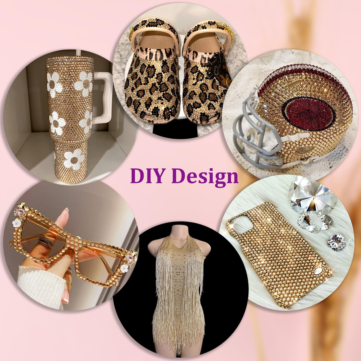 25000Pcs Resin Rhinestones with Tweezers for Crafting, Champagne 2-6mm Mixed Sizes Non Hotfix Flatback Gems, Bedazzling Crystal for DIY Craft Clothing Mugs Tumblers Shoes Fabric Decor Nail Art-Velvo Beauty