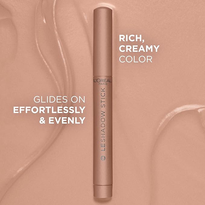 L'Oreal Paris Makeup Le Shadow Stick Eyeshadow, Blendable, Smudge-Resistant, Cream Eyeshadow, Alluring Rose, 0.05 Oz-Velvo Beauty