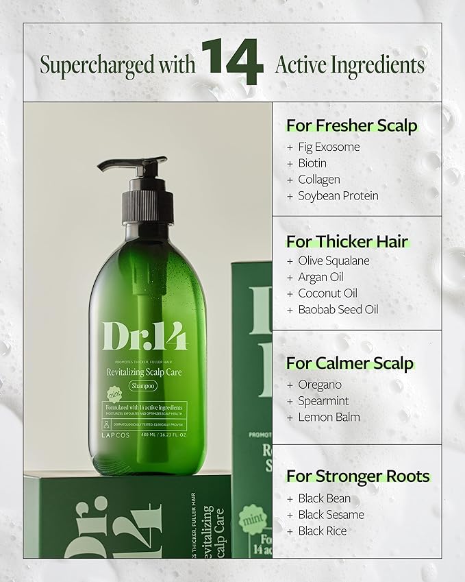 LAPCOS DR.14 REVITALIZING SCALP CARE SHAMPOO-Velvo Beauty