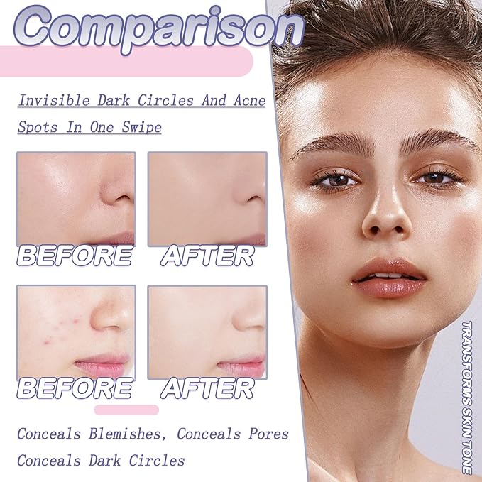 2PCS Tri Color Corrector Face Concealer Palette Set with Brush,Moisturizing Long Lasting Waterproof Color Correcting Concealer Full Coverage Cream Contour Foundation Makeup Palette Kit-Velvo Beauty