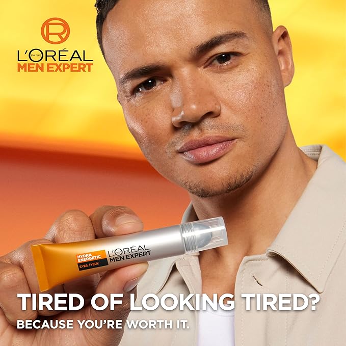 L'Oreal Paris Men Expert Gel Ultra Moisturising Anti-Fatigue Hydra Energetic – 10 ml Eye Roll-On-Velvo Beauty