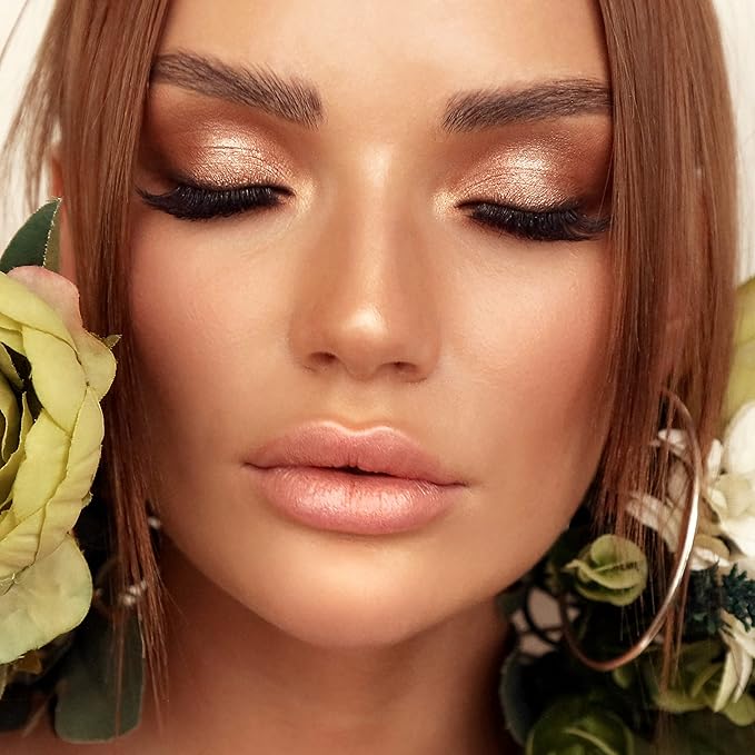 Paris Eyeshadow Highlight Palette Rosegold Shimmer Glitter Sparkle Luxury Versatile Crease-free easy-blend Long Lasting Full 100% Color Pigment-Velvo Beauty