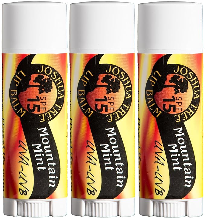 Joshua Tree Mountain Mint SPF 15 Organic Lip Balm (Pack of 3)-Velvo Beauty