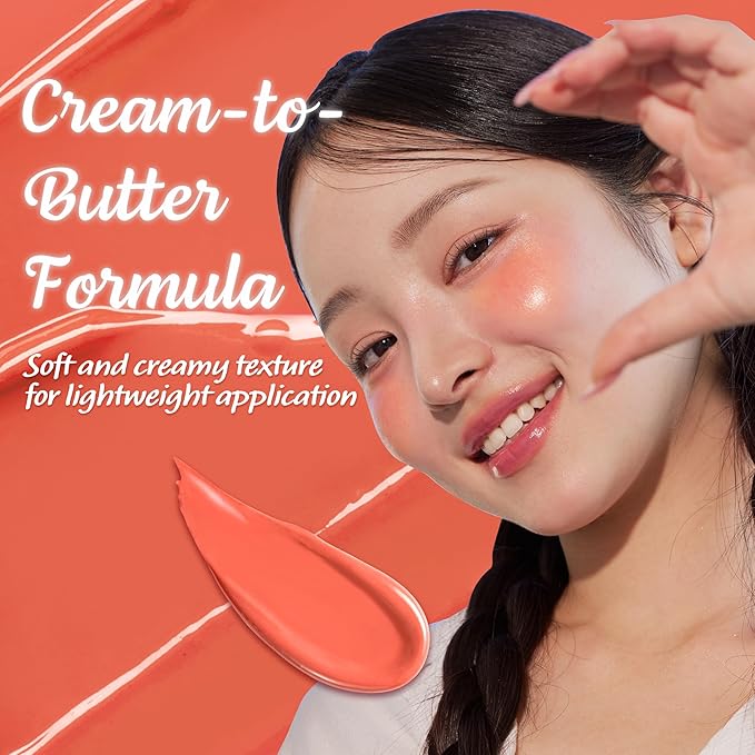 Touch in Sol In My Heart Stick Blush (#Sunset Coral) – Cream Blush Stick for Cheeks, Eyes & Lips – Korean Makeup Cheek – Creamy, Blendable Milk Blush for Dewy Glow, Natural Finish, k beauty (0.21 Oz)-Velvo Beauty