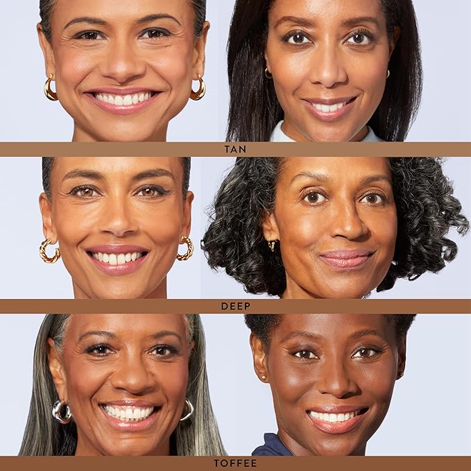 LAURA GELLER NEW YORK Award-Winning Baked Balance-n-Brighten Color Correcting Powder Foundation - Deep - Buildable Light to Medium Coverage - Demi-Matte Natural Finish-Velvo Beauty