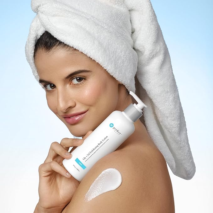 Perfect Image Gly + Sal Exfoliating Body Lotion, 8% Glycolic Acid and 2% Salicylic Acid Lotion Enhanced with Green Tea, Papaya, Bearberry, Licorice and Amino Complex-Velvo Beauty