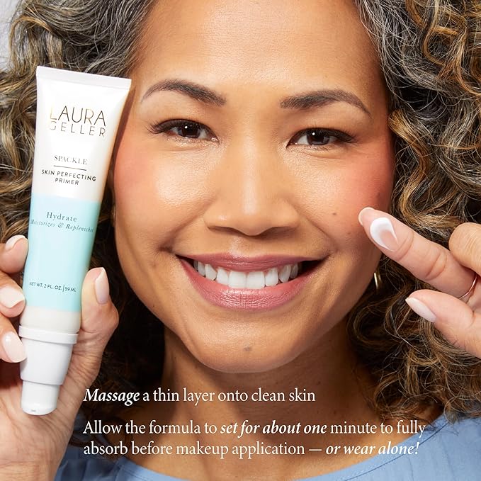 LAURA GELLER NEW YORK Spackle Primer - Hydrate - Super-Size 2 Fl Oz - Hyaluronic Acid Makeup Primer for Mature Skin-Velvo Beauty