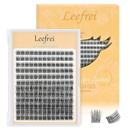 Eyelash Cluster 10-18mm Wispy Eyelash Clusters D Curl DIY Lash Extension Natural Lash Clusters Individual Lashes (LF05 Lashes Only)-Velvo Beauty